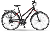 Staiger Louisiana 2015 Damen 28" Trekkingrad 27-Gang Shimano schwarz/rot matt