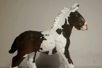 Schleich Pferd Repainted Repaint Tinker Shire Horse Fohlen