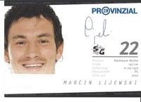 Autogrammkarte AK signiert signed SG Flensurg-Handewitt MARCIN LIJEWSKI