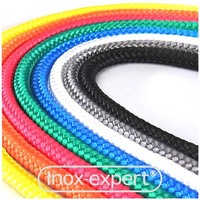 FLECHTLEINE 6 8 10 12 mm FARBIG 16-er GEFLECHT FLECHTSEIL PP-REEPSCHNUR SEIL TAU