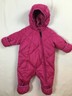 REI Baby Girls Down Puffy Pink Full Body Snow Suit Jacket Bunting, Size 6 Months