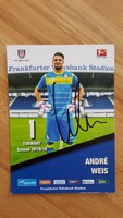 FSV Frankfurt Autogrammkarte Andre Weis