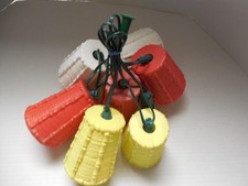 Set of Vintage Retro Blow Mold Tiki String Party Lights RV Camping Pool