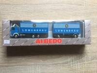 Albedo 200234 Löwenbräu MAN  F8 Koffer Hängerzug 
