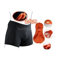 Herren durchmachenunterwäsche Gel 3D füllte Radlerhose Kurz Fahrradhose DL L5D0