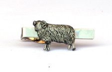 Sheep Tie Clip Bar Tack Slide Mens Pewter Farmyard Animal Gift Present