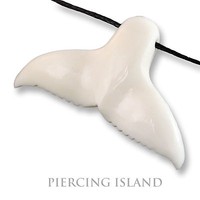 Handarbeit Amulett Anhänger Kette Wal Walflosse Maori Design PB317