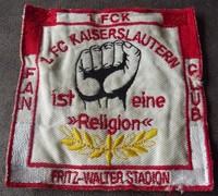 1. FC Kaiserslautern Aufnäher FCK Patch Fanclub Fritz-Walter Stadion