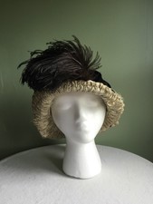 New listing
Antique 1880'S Victorian Velvet & Silk Hat With Feather Plumage