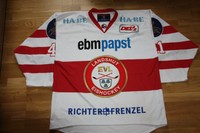 EV Landshut # 41 Trew - Game Worn Trikot Away 13 / 14 Eishockey Größe XXL - EVL