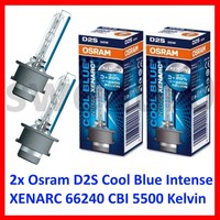 2x OSRAM Cool Blue Intense Xenarc D2S 35W 66240CBI 5500Kelvin