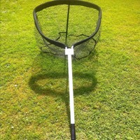 Raubfischkescher der Extraklasse v. YAD gummiert  Rute Rolle Angeln Boot