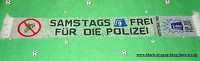 Anti Polizei Schal "SAMSTAG Frei für die Polizei" Ultra Fan Kurve Block + neu +