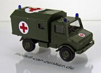 Herpa - Roco Minitanks 744553 Unimog U 1300 Sanitätskofferaufbau „ Bundeswehr “