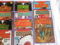 Edelwestern von 1979 , Ehapa verlag, z.B. Bluberry, Comanche, Mac Coy