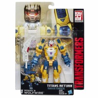 (P) TRANSFORMERS GENERATIONS TITANS RETURN DELUXE CLASS WOLFWIRE ACTION FIGURE