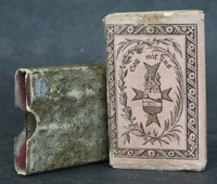 HAMBURGISCHER TASCHEN-KALENDER,MINATURBUCH,KOLORIERTE KUPFER,1819,RAR