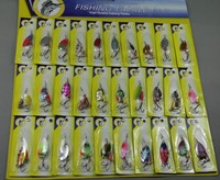 30 Stk. Spinner/Blinker im Set für Hecht Zander Barsch Angelset 