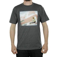 Primitive Skateboards Beach View T-Shirt Charcoal Heather New BNWT Free Delivery