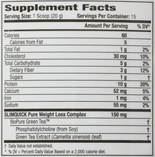 Slimquick Pure Protein Powder Chocolate, 300 Gram