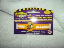 AllerMates Insect Sting Allergy Alert Wristband ~ Bee Ready:) ~ Under $5.00!