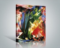 Franz Marc - Vögel Poster Leinwand-Druck (50x40cm) #56517