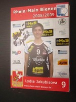 19173 L. Jakubisova Rhein Main Bienen Handball original signierte Autogrammkarte