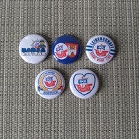 5 BUTTONS ULTRAS HANSA ROSTOCK / HOOLIGAN / PRO PYRO / BUNDESLIGA / FAN