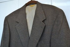 BILL BLASS BLACK LABEL Brown Fine Wool Woven Tweed Blazer/Sportcoat *  40