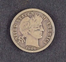 New listing
1906 D Barber Dime Coin U.S. 90% Silver C6369