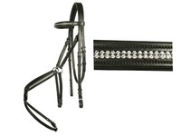 HKM Bridle Rebecca Reittrense Trense mexikanisches Reithalfter VB WB Lammfell %