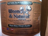 Warm & Natural Baumwoll-Volumenvlies, natur,  270 x 235 cm  (€ 15,50/m)