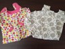 F- Girls LOT OF 2 Footed Easter Sleeper Size 3 Month PAJAMAS ADORABLE BUNNY ~CAT