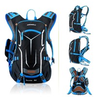 18L Wasserdicht Atmungsaktiv Rad Schulter-Rucksack Reisen Bergsteigen Blau Q5T5