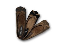 Mädchen & Damen Winter Ballerina Neu Kunstfell Schuhe Slipper @25900xC