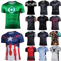 Marvel Superheld Kostüm Herren T-shirt kurzärmlig Avengers Trikot Fahrrad