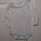 Rene Rofe Baby White w/Star Design Outfit New/Size: 3-6 Months