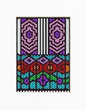 Floral Stainglass Beaded Banner Pattern