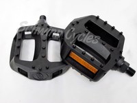 Plattform Pedale Pedalen 1/2" Zoll MTB BMX Cruiser schwarz Kunststoff