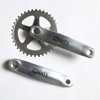 NEU! Fahrrad Kurbelgarnitur Kettenrad Garnitur Alu 38 Zähne Kurbel 170 mm Bike 