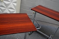 2x (Paar) BREMSHEY Dinett Servierwagen VARIETT Serving Cart Höhe verstellbar