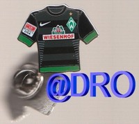 PIN + SV Werder Bremen + Trikot AWAY + 2012/2013 + Wiesenhof Werbung + NEU + 