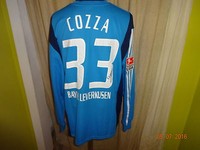 Bayer 04 Leverkusen Adidas Langarm Matchworn Trikot 2002/03 + Nr.33 Cozza Gr.XL