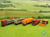 Herpa etc H0 Fahrzeug Konvolut Kommunalfahrzeuge LKW 4 Stück (CO) F0846