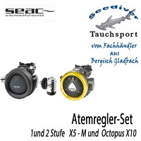 SEAC Atemregler-Set X5M mit Octopus X10