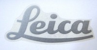 Aufkleber LEICA Logo Schriftzug Camera Foto Photography 70er Sticker silber
