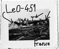 Orig. Foto, Luftwaffe beute Flugzeug, LeO-451 usw. Frankreich, France. Schön!
