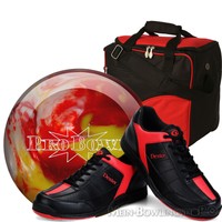 Bowling Ball Set Pro Bowl Polyesterball + Bowlingschuhe + Bowlingtasche