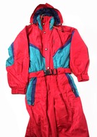TENSON Air Push Function Ski Anzug Gr 46 S/M Rot grün Schnee Winter Overall