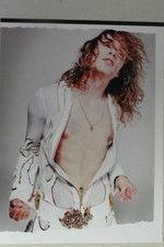 The Darkness Justin Hawkins Full Page Pinup magazine clipping white flame coat